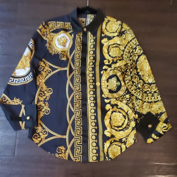 Versace La Coupe Des Dieux Silk Shirt NWOT - Picture 10 of 16